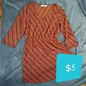 Sweet Rain Dress with Bird Pattern, Med.